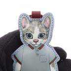 Gucci Key Holder Yuko Higuchi GG Supreme Boris Beige Brown Multi Leather Charm — view 6