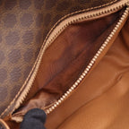 Celine Shoulder Bag Macadam Brown Dark Leather — view 5