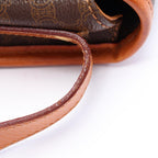 Celine Shoulder Bag Macadam Brown Dark Leather — view 8