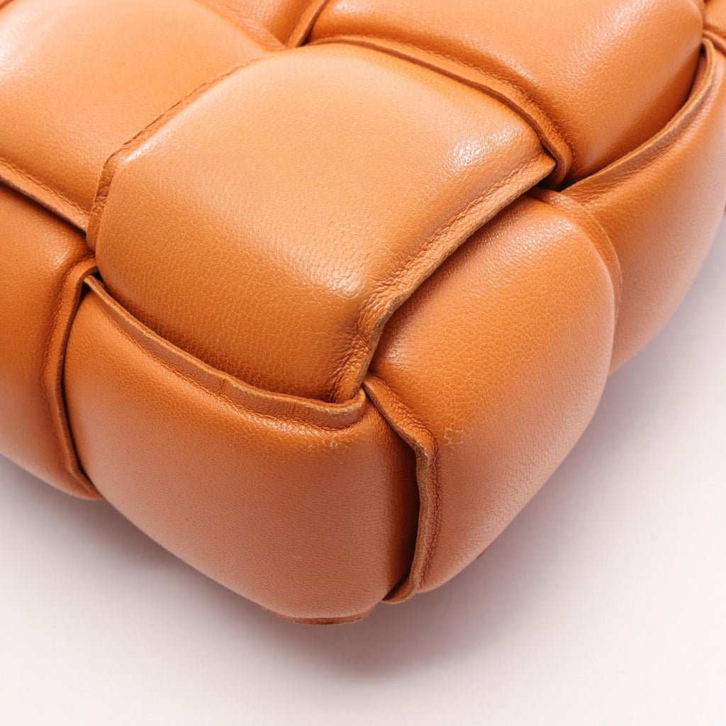 Bottega Veneta Shoulder Bag Padette Cassette Intrecciato Orange Leather Padet — view 8