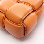 Bottega Veneta Shoulder Bag Padette Cassette Intrecciato Orange Leather Padet — view 8