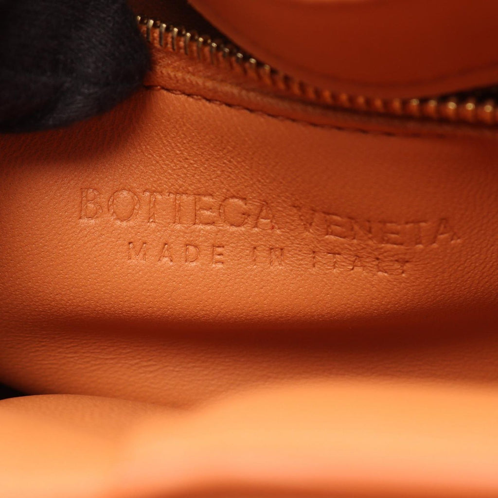 Bottega Veneta Shoulder Bag Padette Cassette Intrecciato Orange Leather Padet — view 4