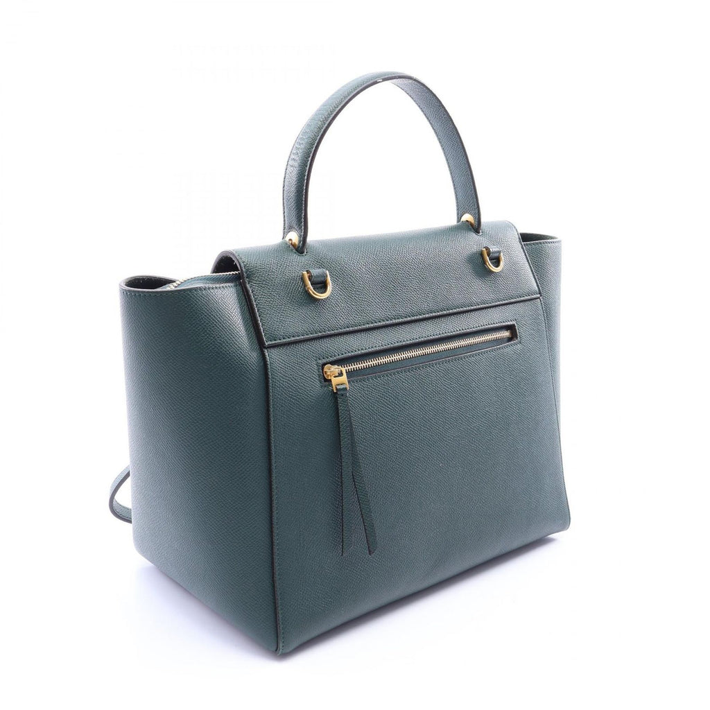 Celine Belt Bag Mini 2-Way Dark Green Leather — view 2