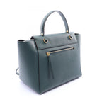 Celine Belt Bag Mini 2-Way Dark Green Leather — view 2