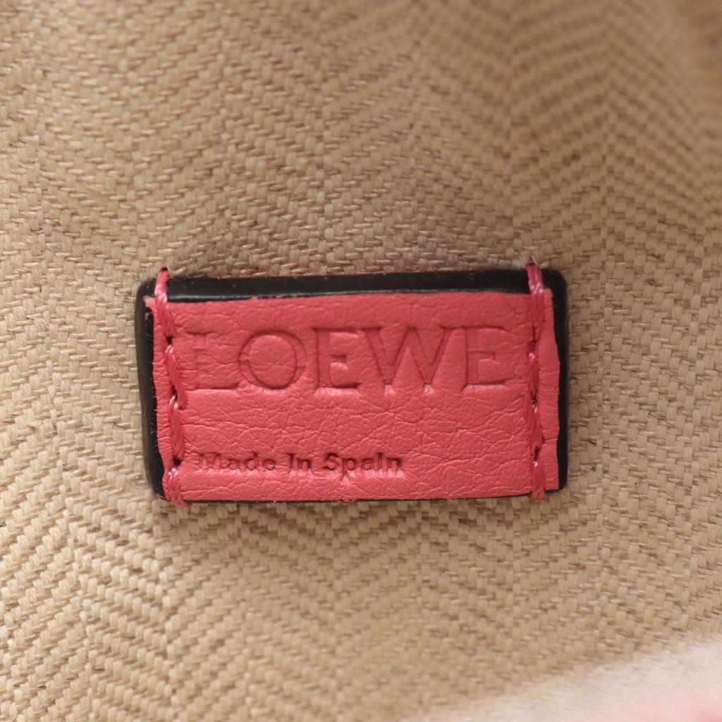 Loewe Handbag Puzzle Bag Mini 2-Way Pink Leather — view 4