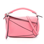 Loewe Handbag Puzzle Bag Mini 2-Way Pink Leather