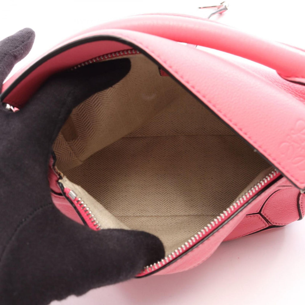 Loewe Handbag Puzzle Bag Mini 2-Way Pink Leather — view 3