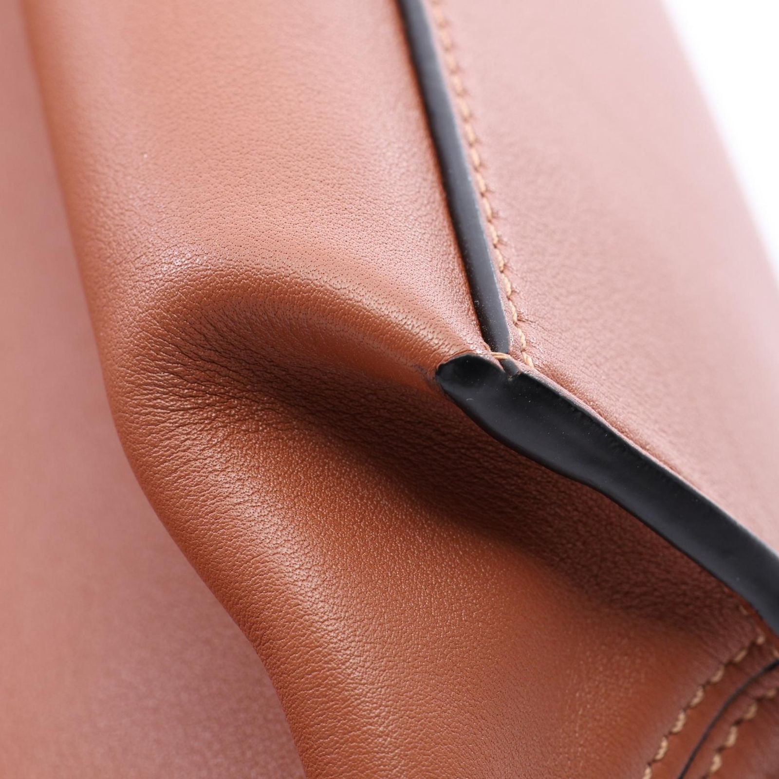 Loewe Shoulder Bag Cubby Small Brown Ivory Leather Cross — view 5