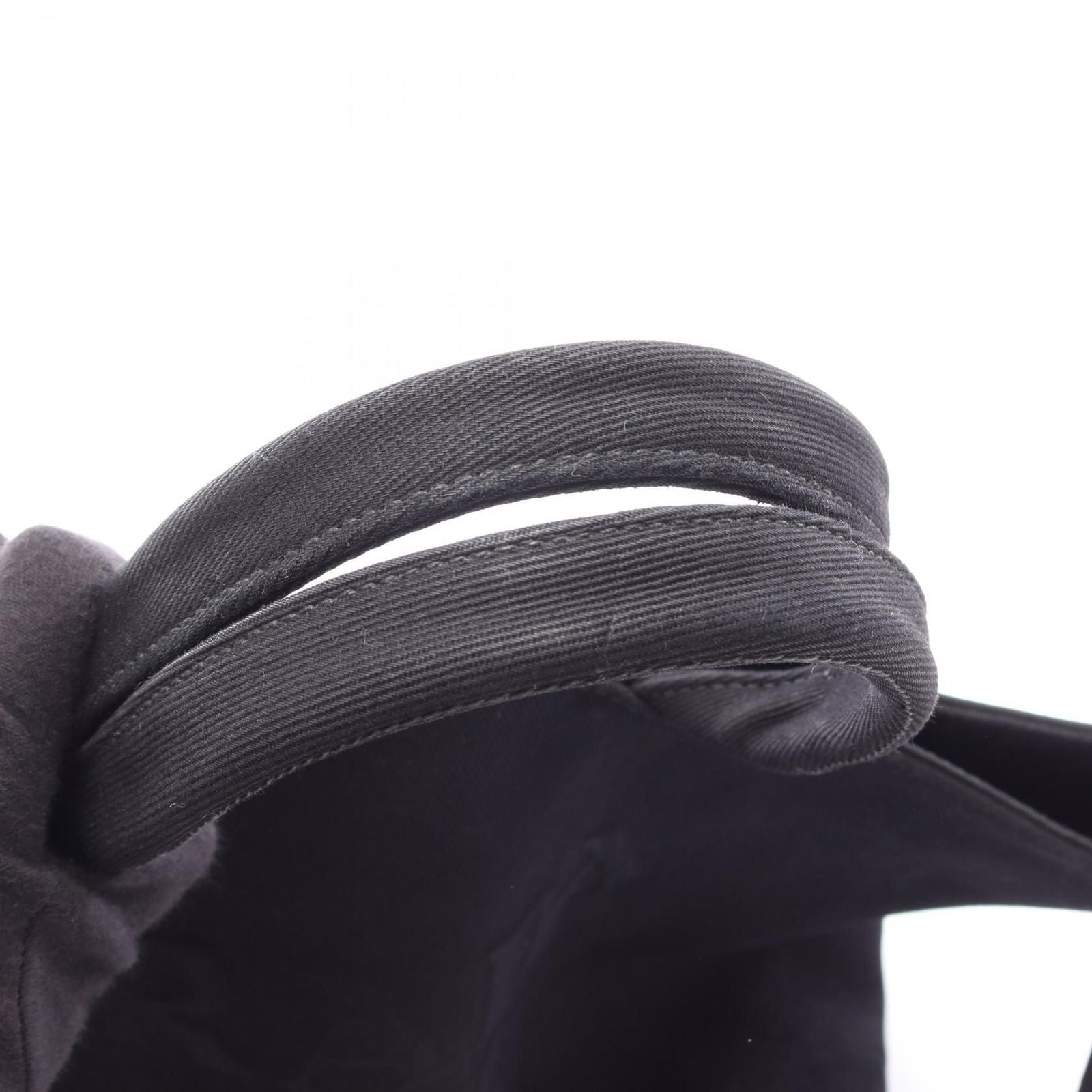 Prada Tote Bag Canapa Drill Black Canvas 2-Way Medium — view 6