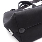 Prada Tote Bag Canapa Drill Black Canvas 2-Way Medium — view 8