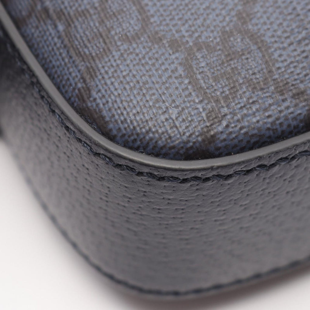 Gucci Shoulder Bag GG Supreme Navy Black Leather Ophidia Small Cross — view 5