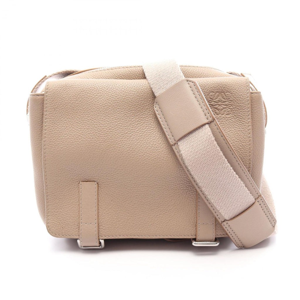 Loewe Shoulder Bag Military XS Beige Leather