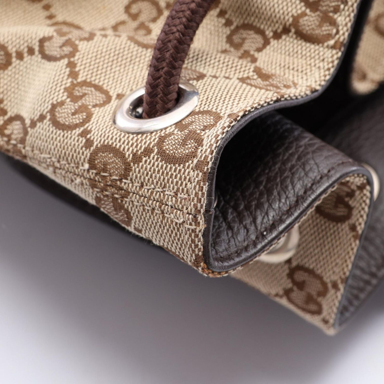 Gucci Backpack GG Canvas Beige Brown — view 6