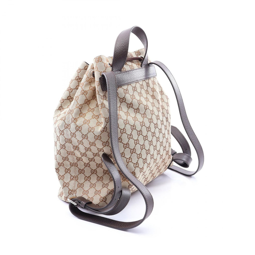 Gucci Backpack GG Canvas Beige Brown — view 2