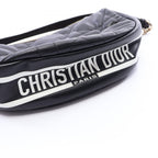 Dior Shoulder Bag Vibe Hobo Cannage 2-Way Black White Leather Chain — view 8