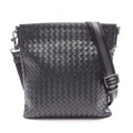 Bottega Veneta Shoulder Bag Intrecciato Black Leather