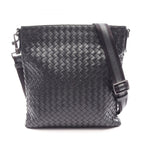 Bottega Veneta Shoulder Bag Intrecciato Black Leather