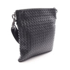 Bottega Veneta Shoulder Bag Intrecciato Black Leather — view 2