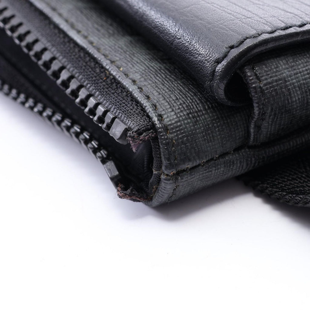 Gucci Waist Bag GG Supreme Black Gray Leather — view 6