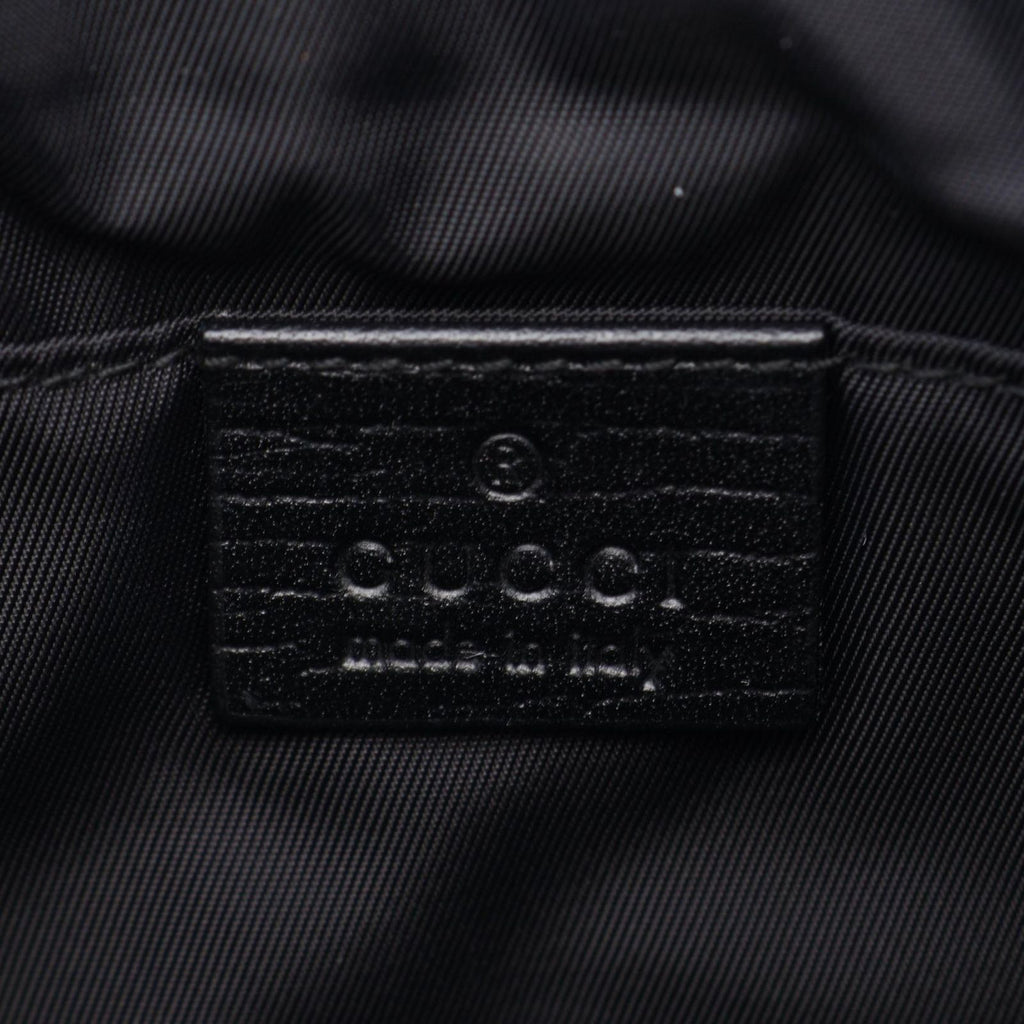Gucci Waist Bag GG Supreme Black Gray Leather — view 4