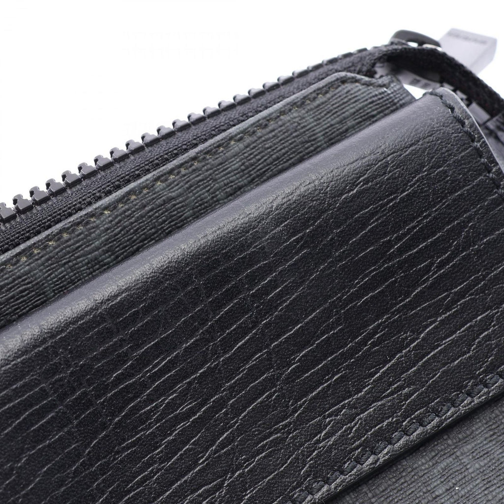 Gucci Waist Bag GG Supreme Black Gray Leather — view 8