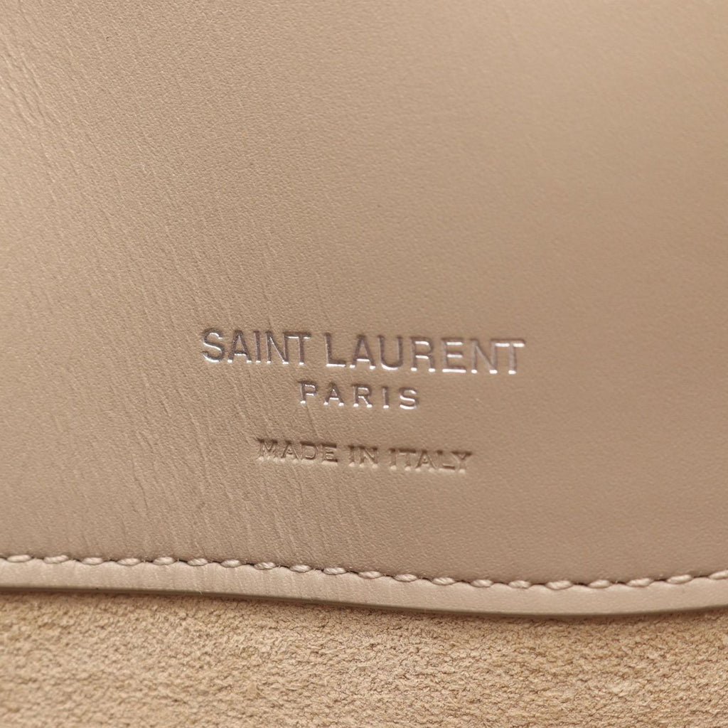 Saint Laurent Paris Handbag le 37 Small 2-Way Light Beige Leather — view 4