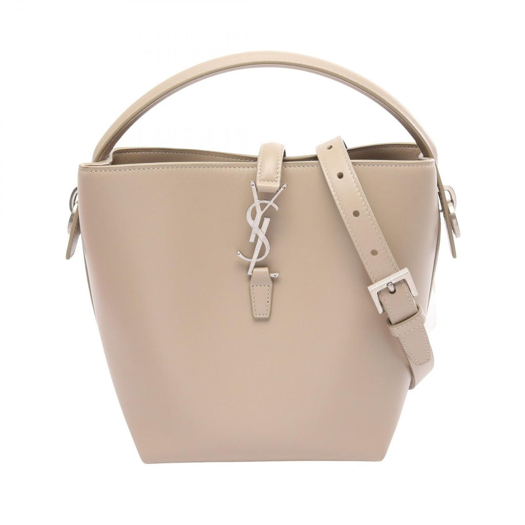 Saint Laurent Paris Handbag le 37 Small 2-Way Light Beige Leather
