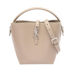 Saint Laurent Paris Handbag le 37 Small 2-Way Light Beige Leather
