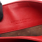 Bottega Veneta Shoulder Bag Small Limpia Red Leather Intrecciato — view 4