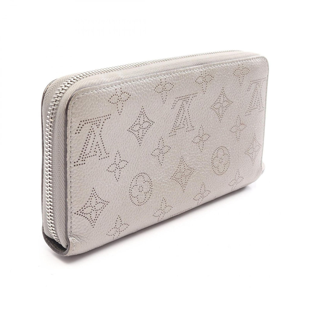 Louis Vuitton Round Wallet Zippy Metallic Gray Leather — view 2