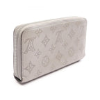Louis Vuitton Round Wallet Zippy Metallic Gray Leather — view 2