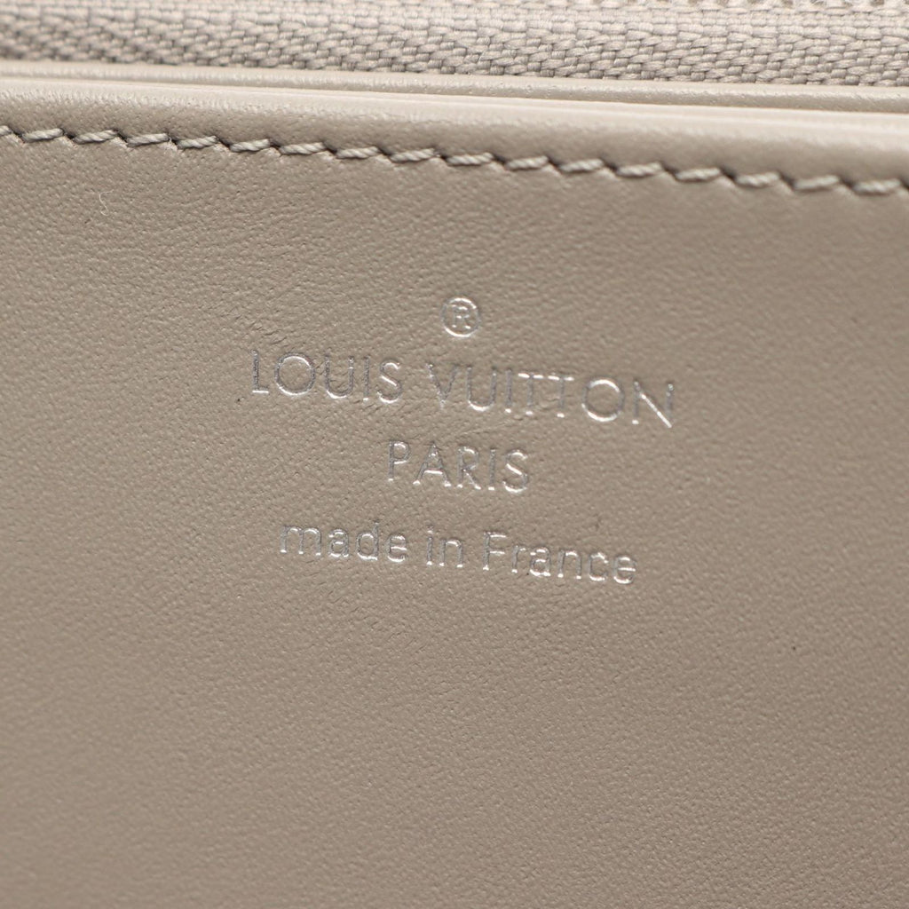 Louis Vuitton Round Wallet Zippy Metallic Gray Leather — view 4