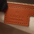 Gucci Tote Bag Interlocking G Mini 2-Way Natural Navy Brown Canvas Leather — view 4