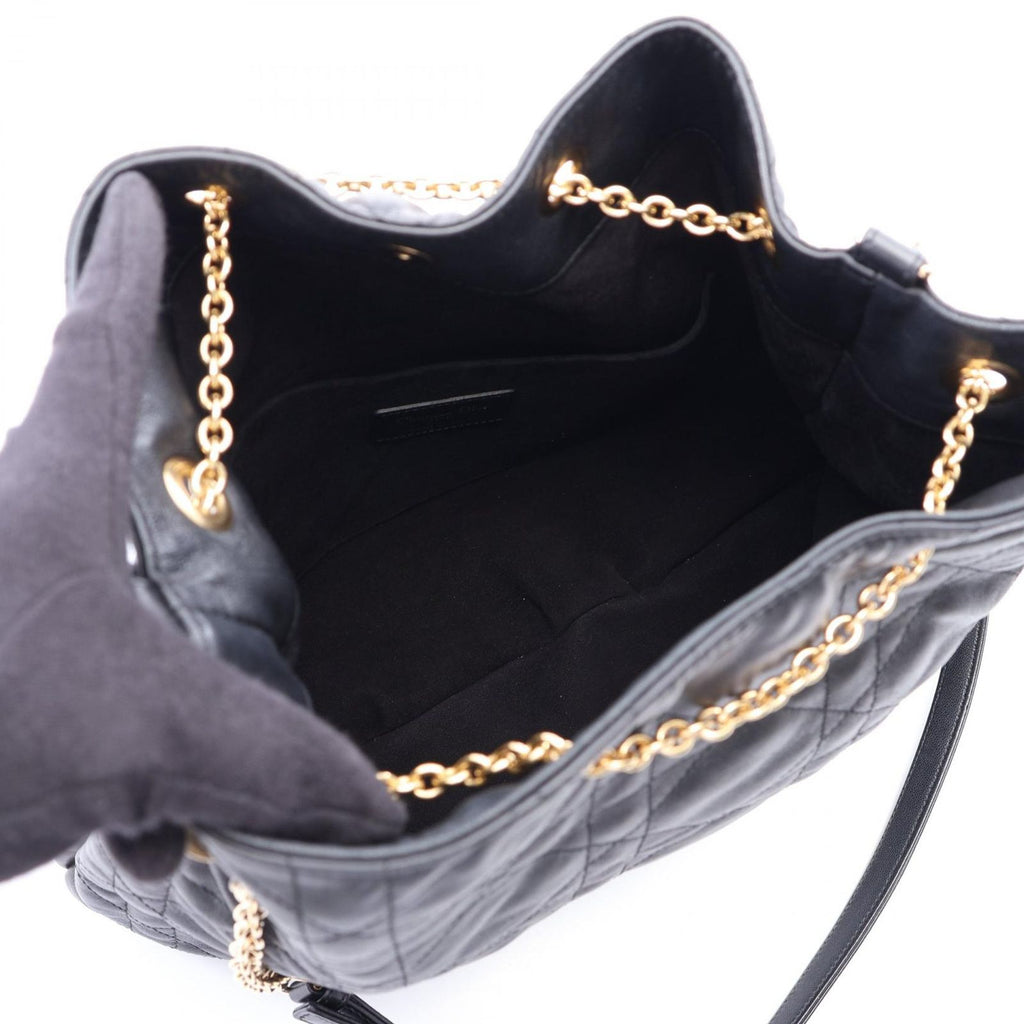 Dior Shoulder Bag Ami Cannage Black Leather Ami Medium — view 3