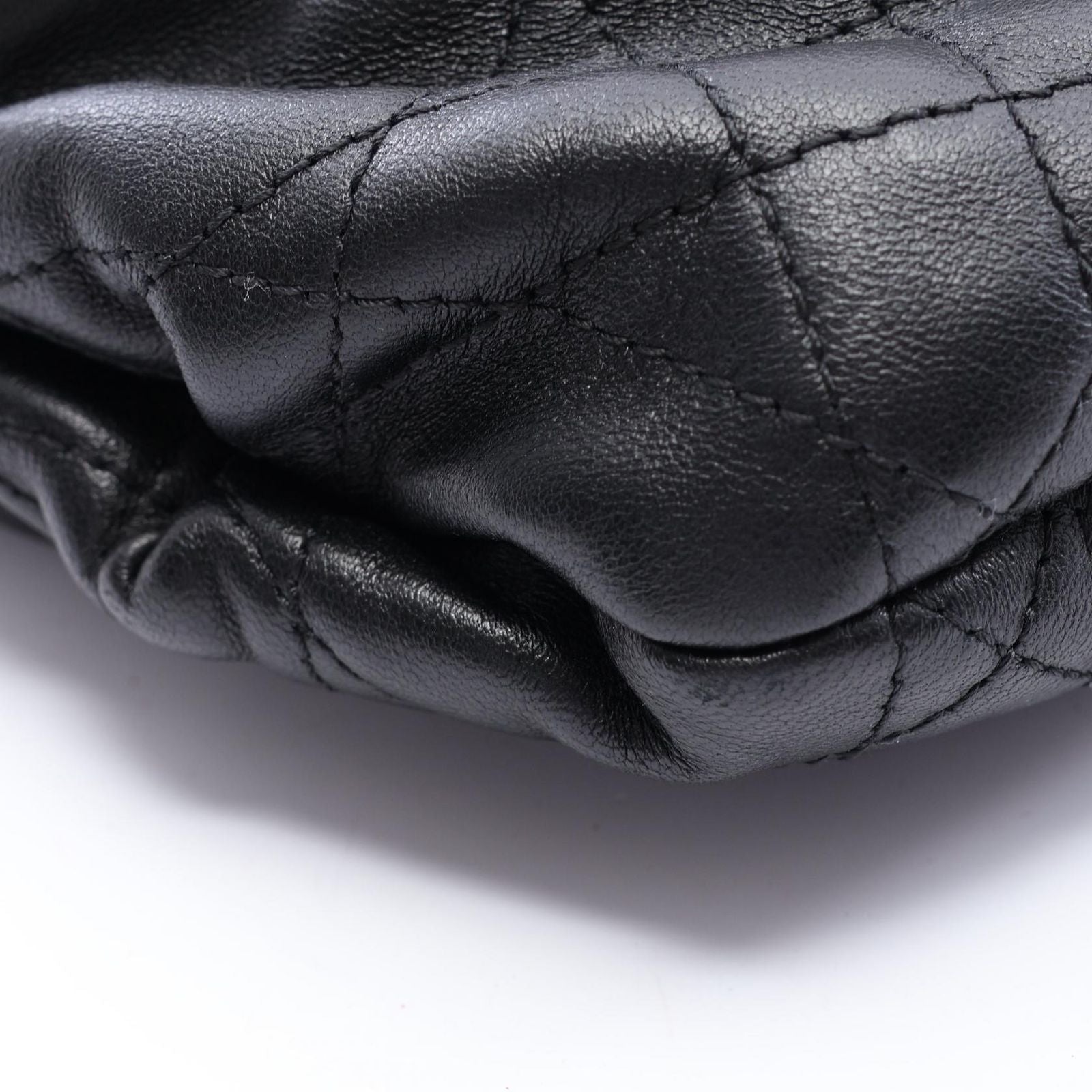 Dior Shoulder Bag Ami Cannage Black Leather Ami Medium — view 6