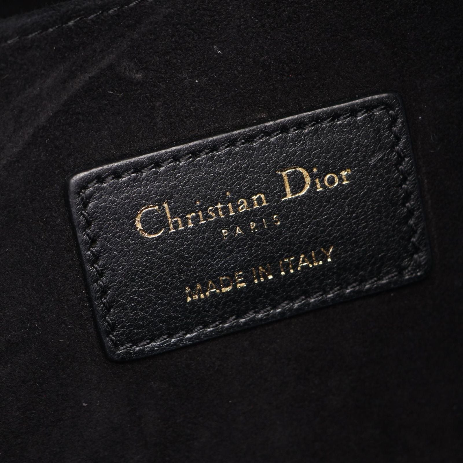 Dior Shoulder Bag Ami Cannage Black Leather Ami Medium — view 4