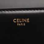 Celine Shoulder Bag Teen Triomphe Black Leather — view 4