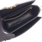 Celine Shoulder Bag Teen Triomphe Black Leather — view 3