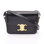 Celine Shoulder Bag Teen Triomphe Black Leather