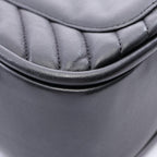 Chanel Shoulder Bag V-stitch Chevron 2-Way Black Lambskin Top Handle Chain — view 8