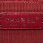 Chanel Shoulder Bag Quilted Navy Black Leather Chain — view 4