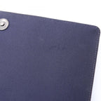 Chanel Shoulder Bag Quilted Navy Black Leather Chain — view 6