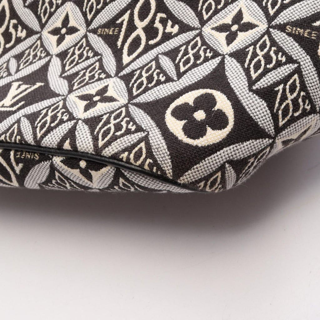 Louis Vuitton Tote Bag Neverfull MM Noir Canvas Leather — view 6