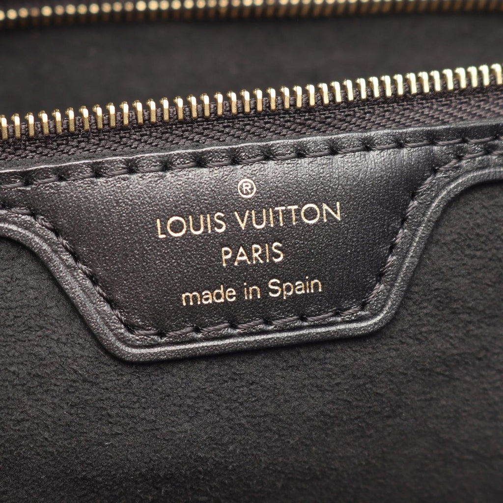 Louis Vuitton Tote Bag Neverfull MM Noir Canvas Leather — view 4