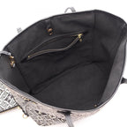 Louis Vuitton Tote Bag Neverfull MM Noir Canvas Leather — view 3