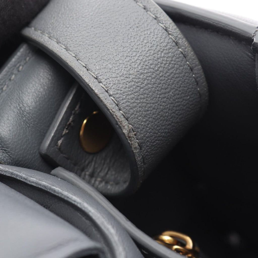 Bottega Veneta Shoulder Bag Padded Cassette Intrecciato Gray Leather Maxi — view 6