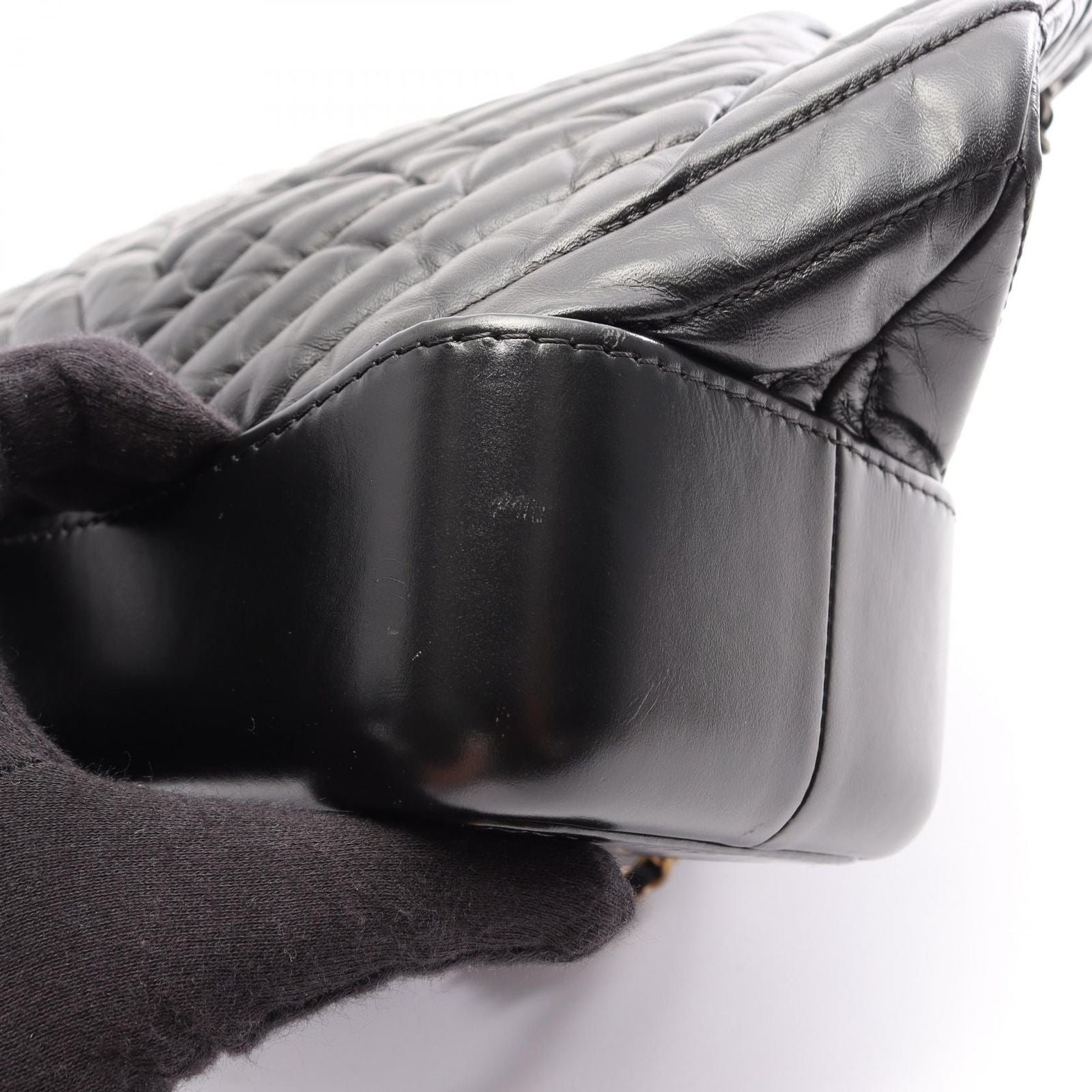 Chanel Backpack Gabrielle Black Leather — view 8