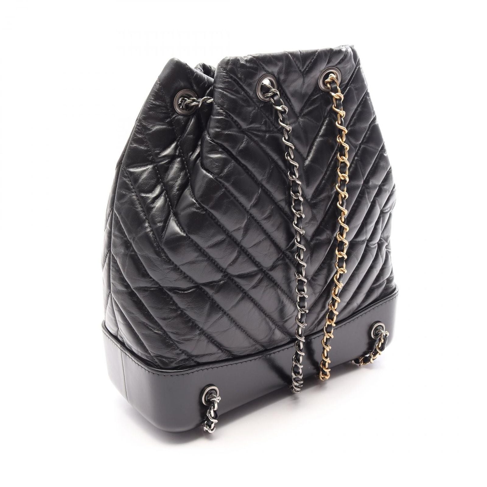 Chanel Backpack Gabrielle Black Leather — view 2