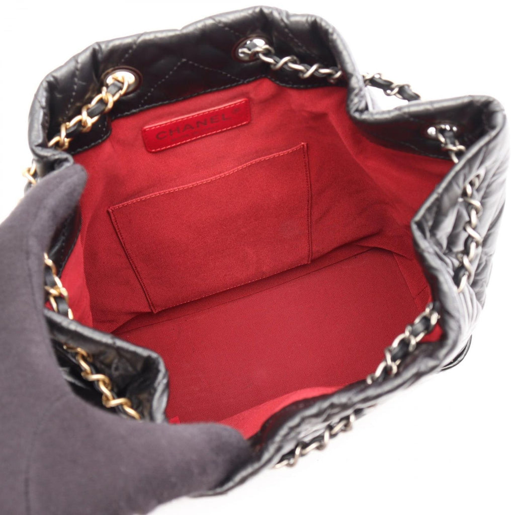 Chanel Backpack Gabrielle Black Leather — view 3