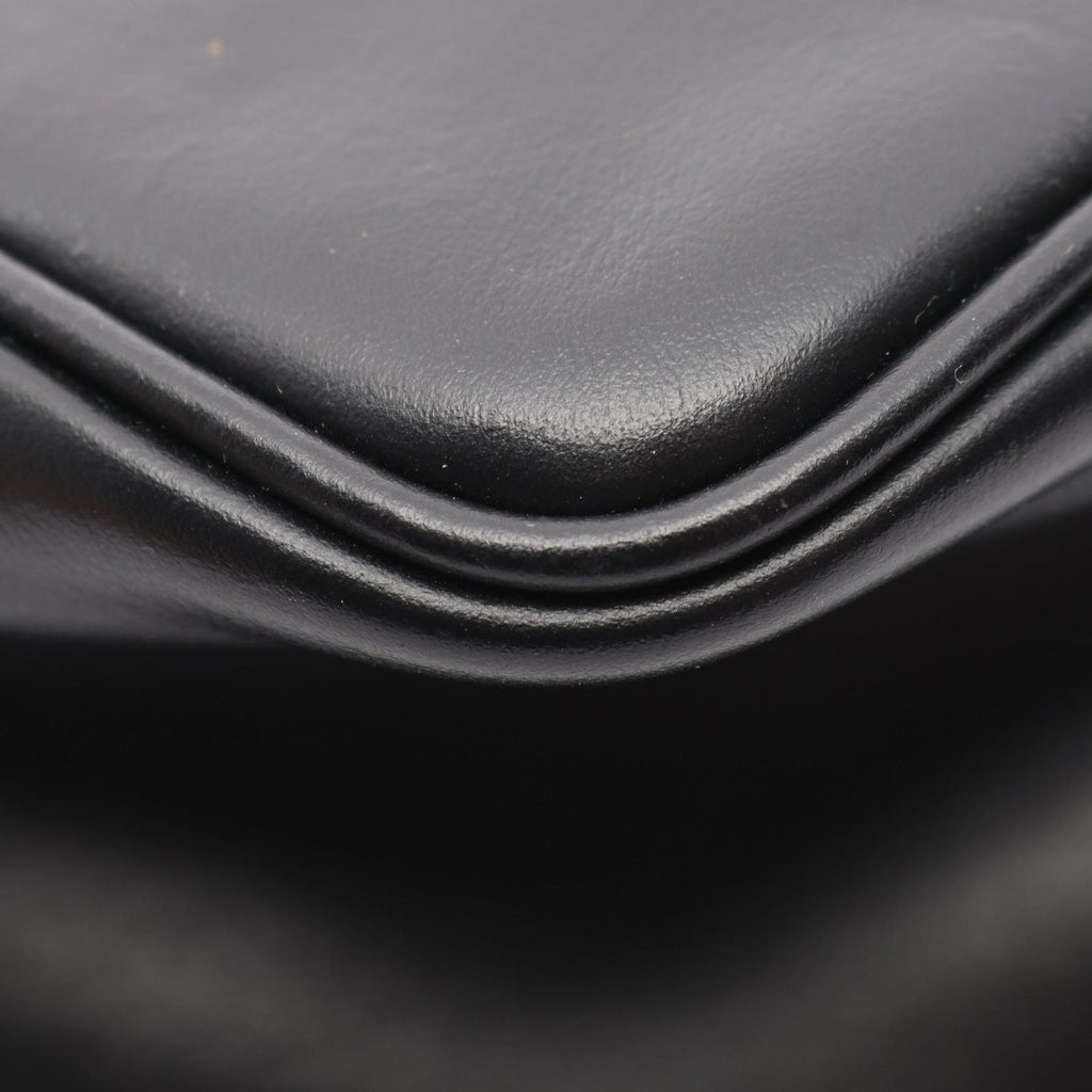 Prada Shoulder Bag Triangle Black Leather — view 5